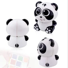 Профессиональный panda Cube 2x2 Cube второй заказ куб с детьми головоломка Magico Amazing Challenge Toys-черный+ белый