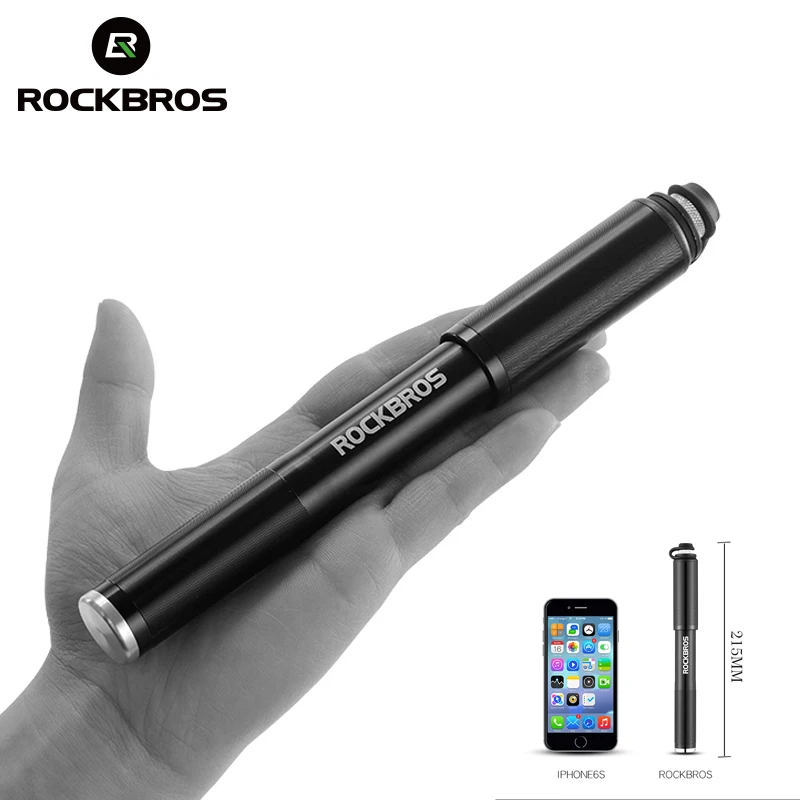 Продажа ROCKBROS портативный насос для велосипеда мини высокой Давление насос воздуха 160 PSI MTB дорожный насос для накачивания велосипедных шин велосипе...