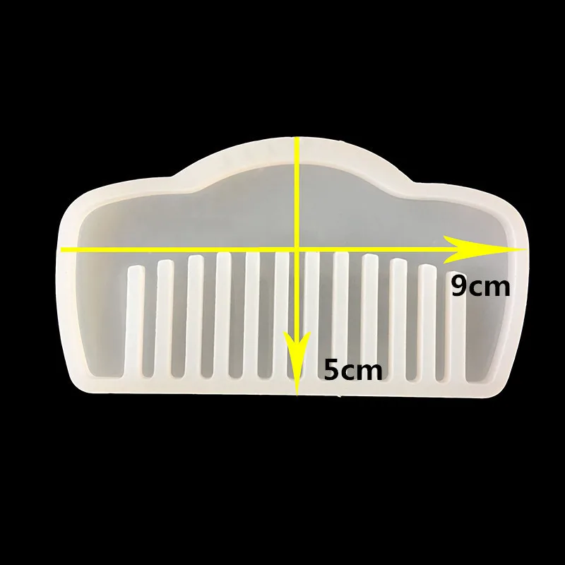3D Прозрачная силиконовая смола форма гребень формы для эпоксидной смолы для DIY ювелирных изделий Модные ювелирные изделия инструменты - Цвет: 5