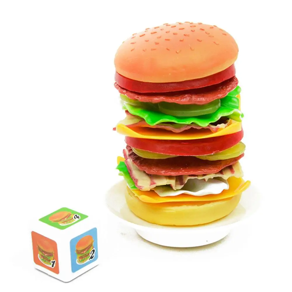 

17 Stacking Burger Toy Stack Food Toy Puzzle Stimulates Creativity Party Realistic Creative Funny