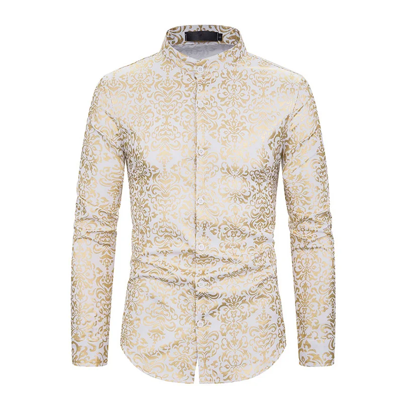 

CYXZFTROFL Brand New 2019 Fashion Men Shirts Hip Hop Slim Fit Long Sleeve Hawaiian Shirt Casual Streetwear Male 3D Print Shirt 1