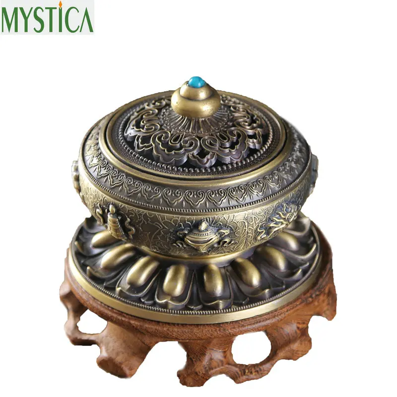 Hot Sale Bronze classical style Incense Burner Alloy No Fade Unbreakable Censer Holder Classical