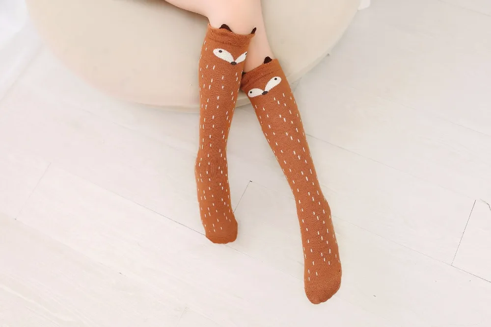 2 пар/лот, носки для девочек От 3 до 12 лет хлопковые новые летние длинные гольфы принцессы в Корейском стиле детские носки для танцев