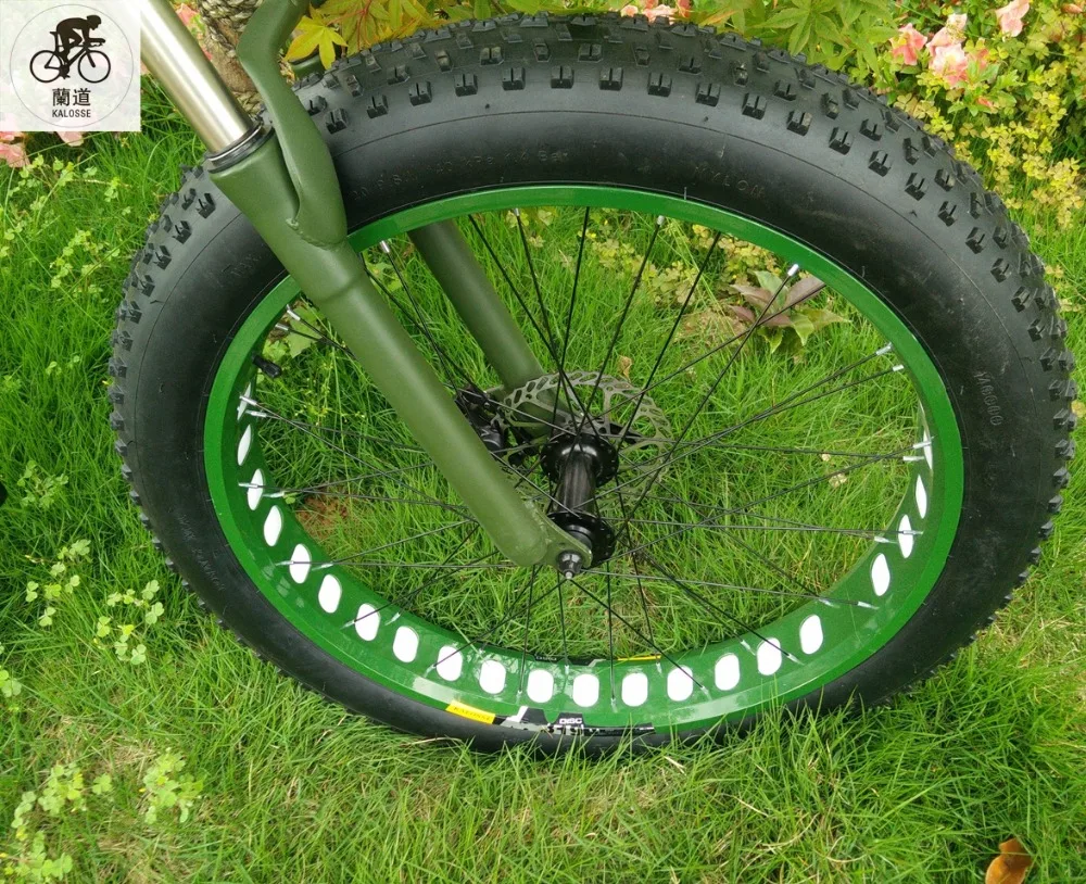 Excellent Kalosse Beach  bike snow  tyre dirt bike  aluminum alloy  mountain bike  21/24/27/30speed  26*4.0 tires mountain bicycle 3