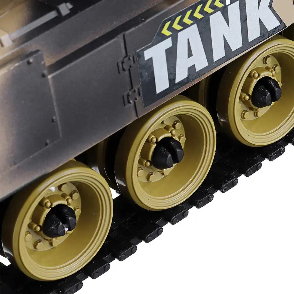BB638 пластиковый 2,4G 10CH rc Танк со световым звуком Радиоуправляемый автомобиль, игрушки