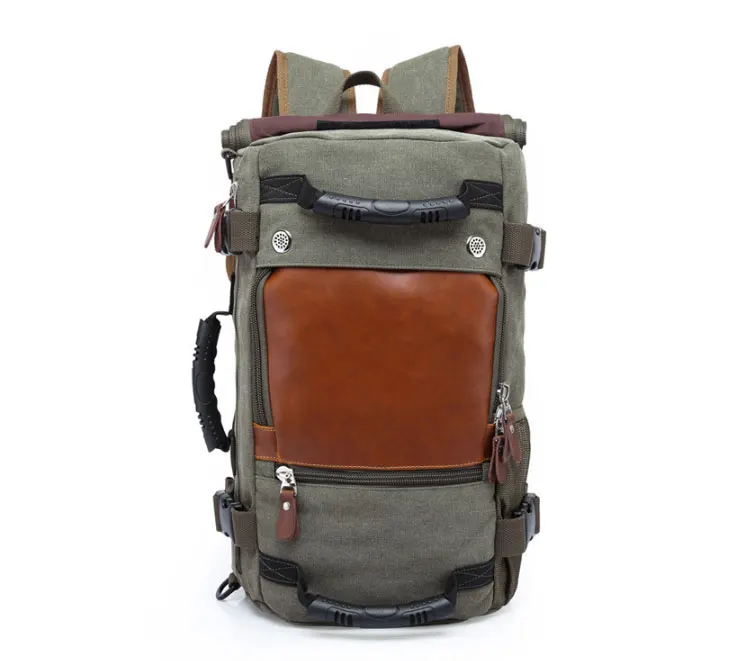 Winmax, высокое качество, профессиональная мужская дорожная сумка, водонепроницаемая, холст, большой, мужской, многоцелевой, дорожный рюкзак, двойная сумка на плечо