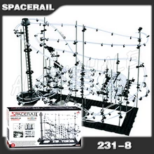 4000 см рельс высокого уровня 8 Челленджер мраморный Запуск горки электрический лифт Модель Строительный комплект игрушки прокатный шар скульптура
