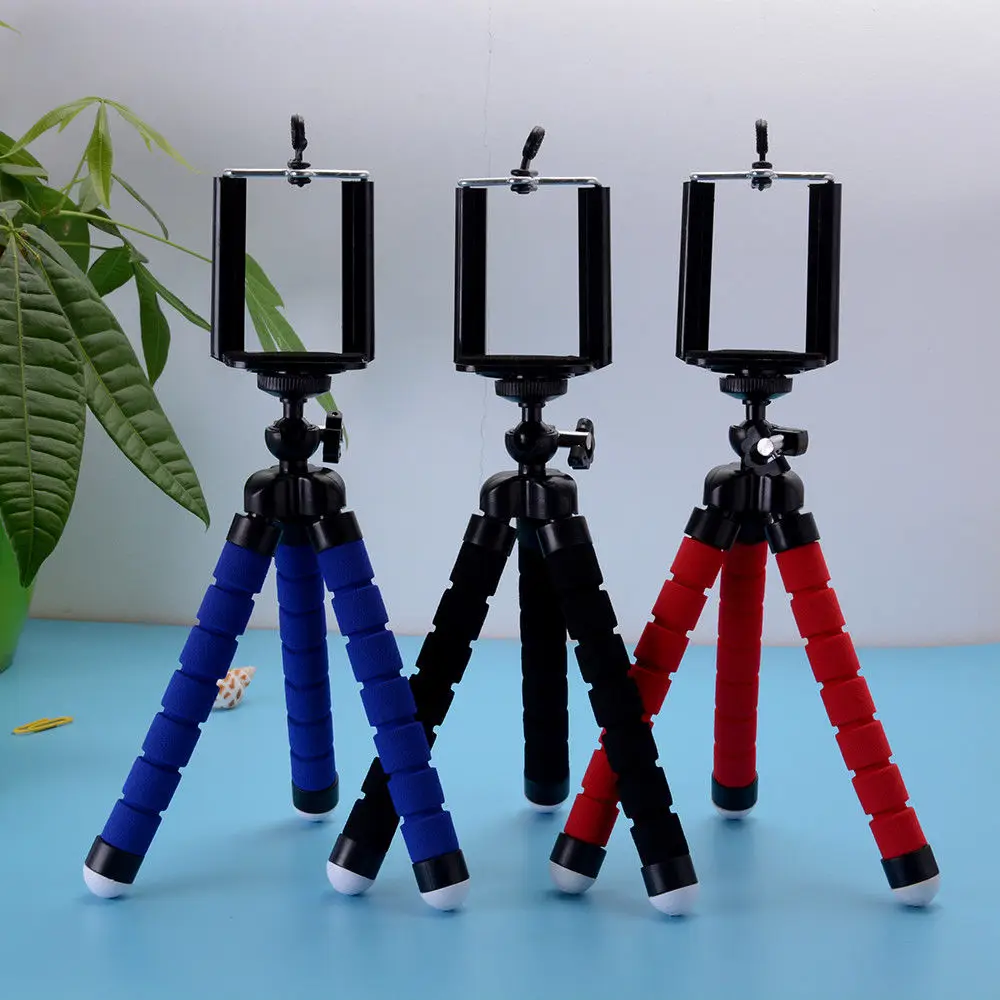 

Universal Mini Octopus Stand Tripod Mount Phone Holder for iPhone Samsung Cell Phone New Digital Camera Outdoor Stand Adjustable