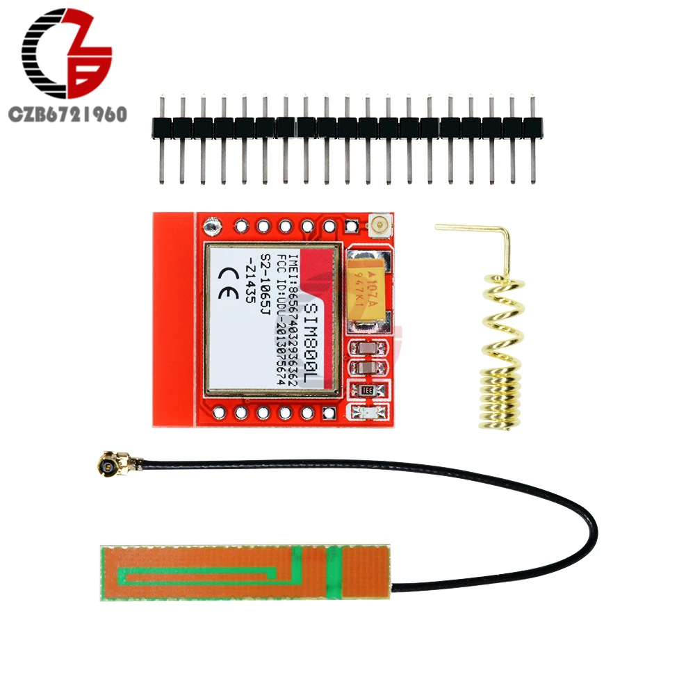 Модуль SIM800L GPRS GSM четырехдиапазонный разъем Micro SIM разделительная плата с антенной