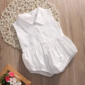 

Kids Infant Baby Girls Floral Lace Cotton Romper Jumpsuit Clothes Outfit
