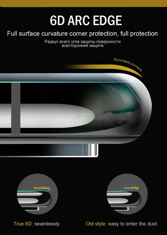 25 шт полное покрытие протектор экрана Премиум 5D 6D круглый изогнутый край закаленное стекло для iPhone 11 Pro XS XR XS max