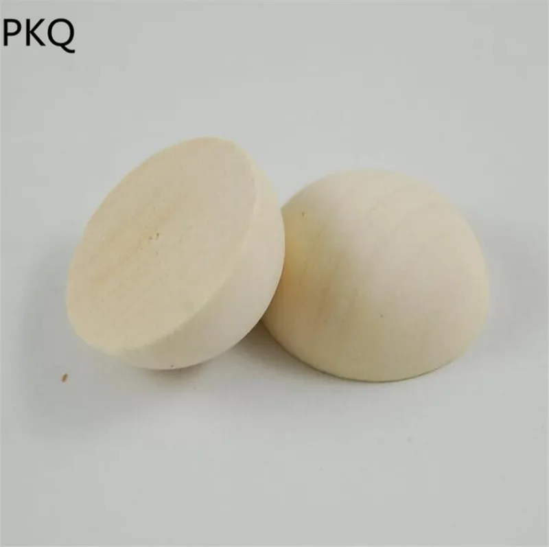 

Natural Semi-spherical Wooden Beads DIY Crafts Embellishments Wedding Event Party Birthday Decoration