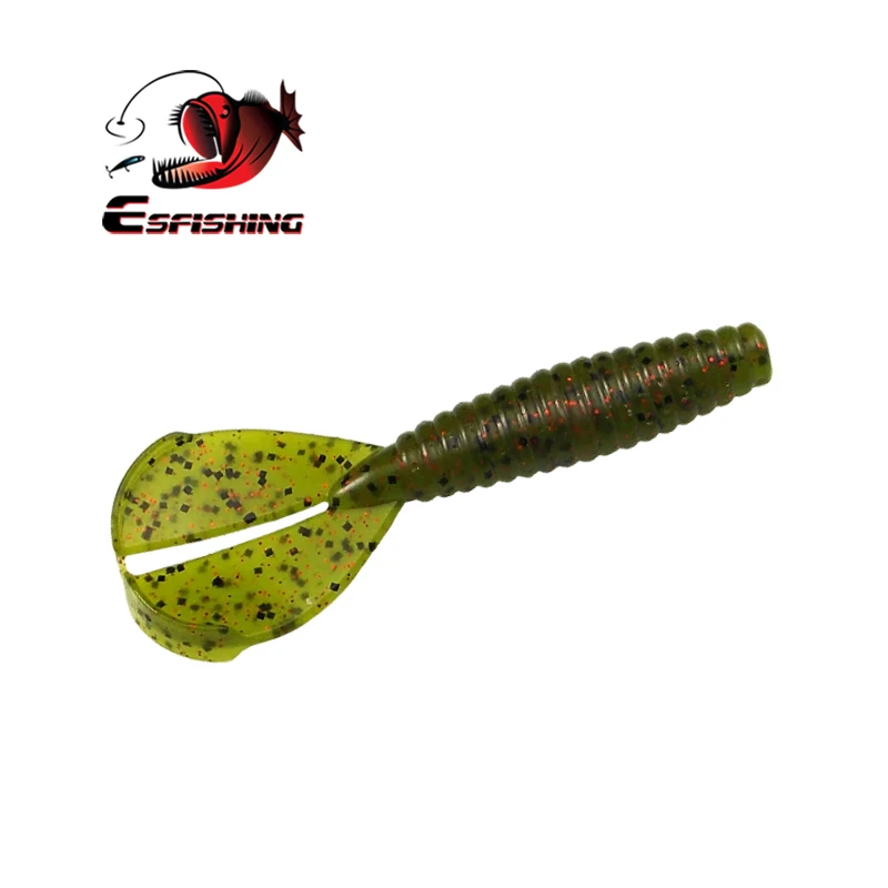 KESFISHING приманки с двойным хвостом 90 мм 6 4 г 8 шт. рыболовные мягкие для ловли карпа