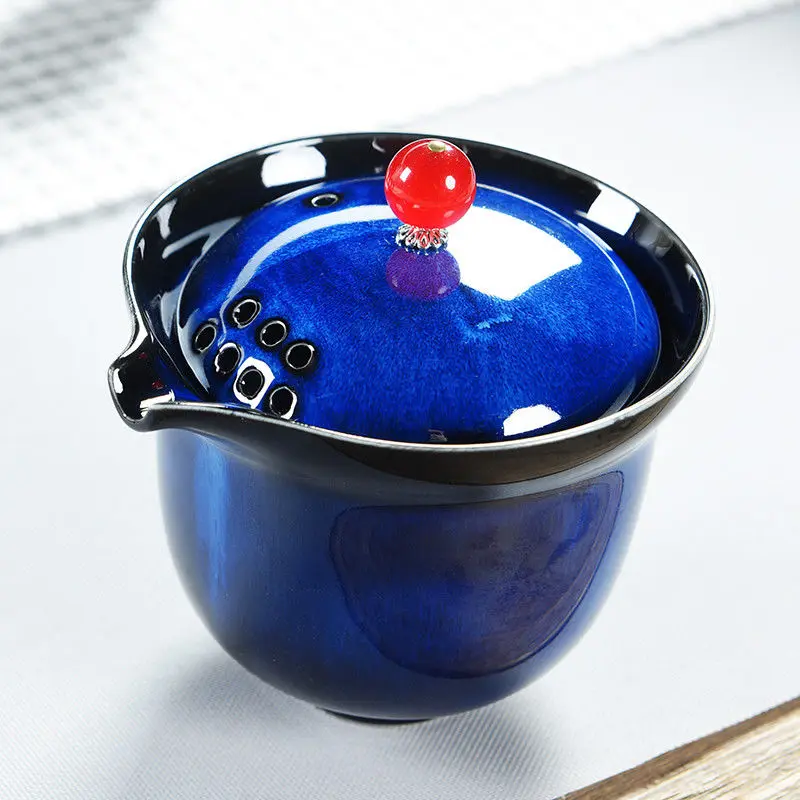 Китайский чай чашки кунг-фу супница керамический гайвань YuQuan чайный набор ручная роспись Крышка Чаша S - Цвет: style B-2
