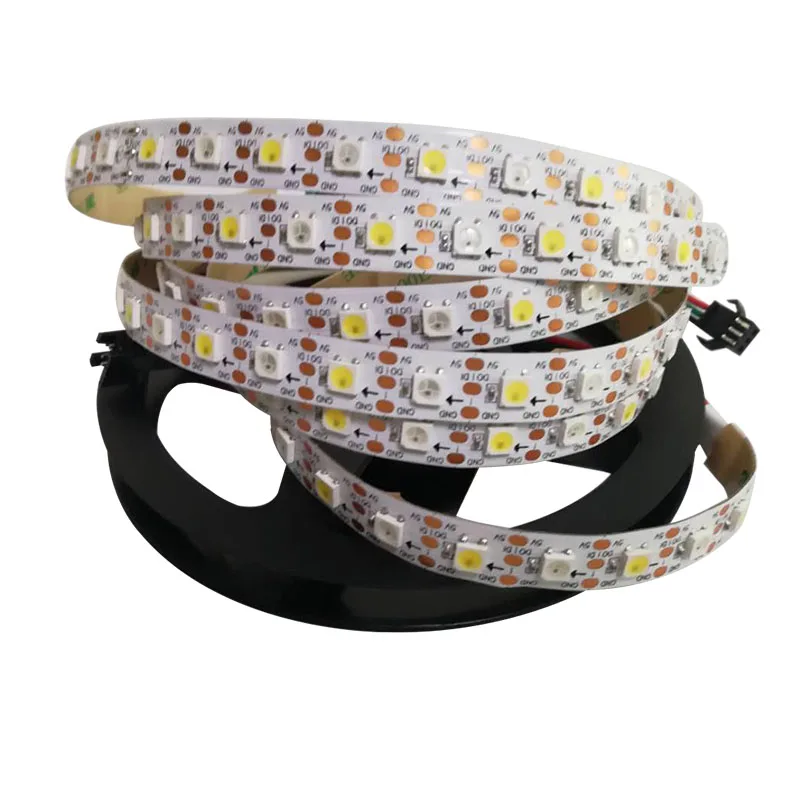 

1m~5m digital addressable APA104 RGBW dream color flexible LED strip 5V input 72LED/m 5050 RGB digital led strip free shipping