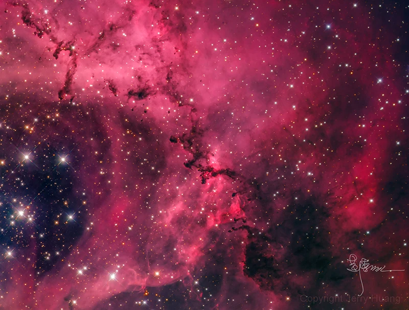 NGC2239-QHY163M+Optolong-H-Alpha-7nm-RGB-filter