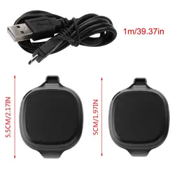 OOTDTY Новый USB Зарядное устройство док-станции Колыбель кабельной линии для Garmin Forerunner 10/15 gps часы черный 1 м кабель Зарядное устройство