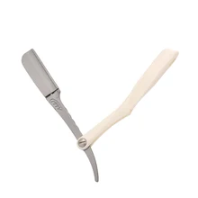 Профессиональная ручная бритва с прямым краем из нержавеющей стали, складное бритье с лезвием, прямая бритва, острый парикмахерский бритвенный станок