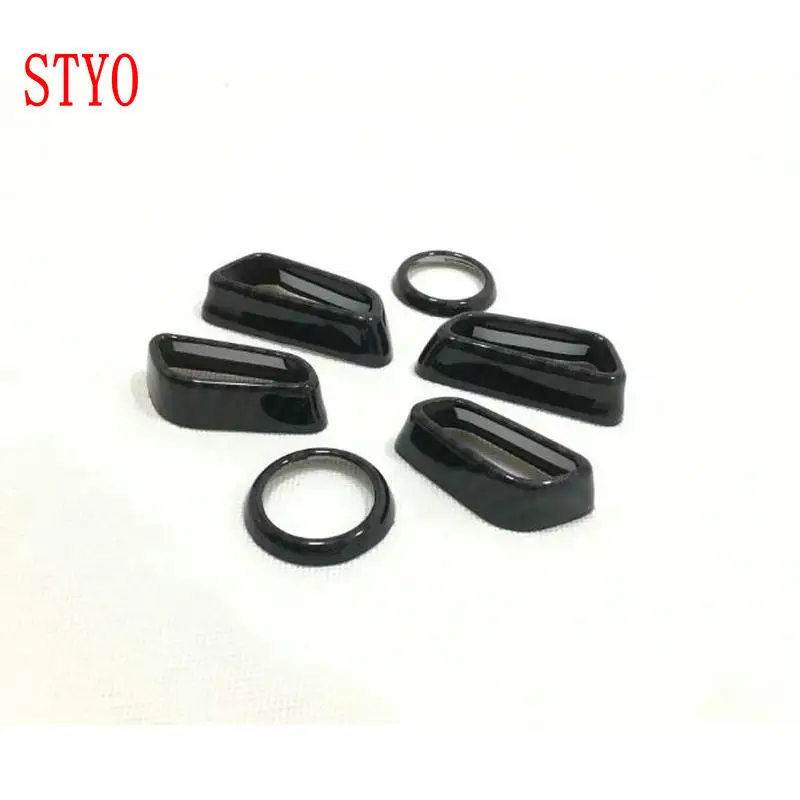 STYO для Toyota1 Avalon XX50 ABS регулятор сидения Кнопка крышка украшения отделка - Название цвета: Carbon fiber