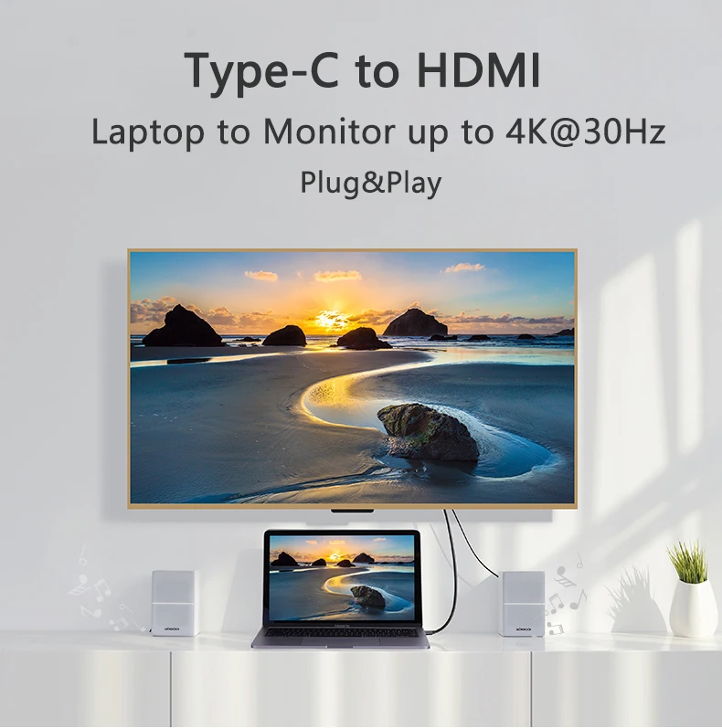 Wiistar Тип c до видеокабель HDMI USB C USB 3,1 кабель HDMI 1,8 M USB 3,1 HDMI Поддержка 4 K MacBook samsung Galaxy S10/S9