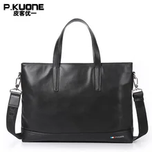 Повседневный мужской деловой портфель из натуральной кожи, сумки через плечо, сумки-мессенджеры, дизайнерские брендовые 1" сумки для ноутбука