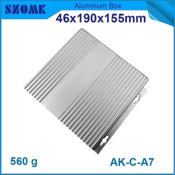 

4pcs/lot wall mounted aluminium profiles for electronics junction case anodizing box 46x190x155mm