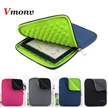 Vmonv EVA подкладка пены молнии для ноутбука в полоску сумка для IPad 2, 3, 4 5 6 Мини-планшет, iPad чехол для samsung 8 10 дюймов Чехол