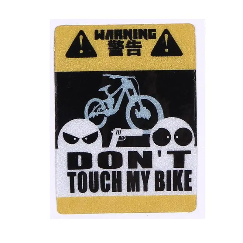 1 шт. DONT TOUCH MY BIKE велосипедная наклейка велосипедная Светоотражающая Защитная 4 типа MTB с фиксированной передачей рамка украшение