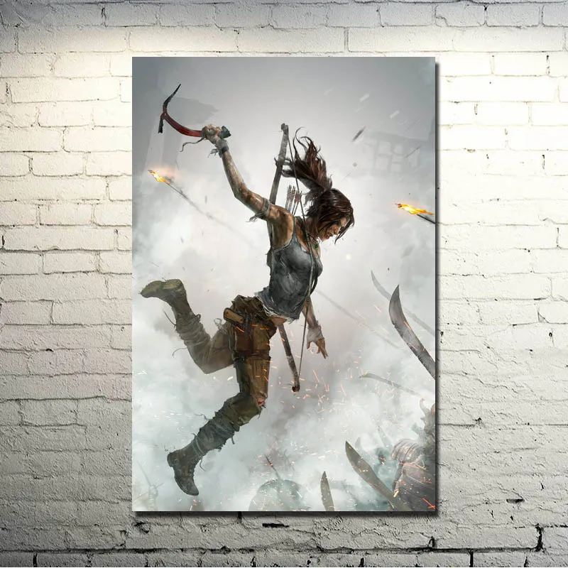 

Tomb Raider Lara Croft Game Art Silk Poster Print 13x20 32x48 inchesTourniquet Render picture For Living Room Decor 018