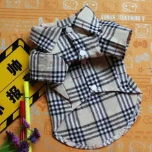 Haprpet Одежда для собак футболки для домашних животных летняя Клетчатая рубашка для щенков модная маленькая одежда для кошек собак Мягкая хлопковая одежда для собаки