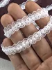 Wide 1.2cm White Tulle Fabric Beaded Applique Guipure Trimming Lace Ribbon DIY Princess Clothing Wedding Sewing Accessories P009 ► Photo 3/5