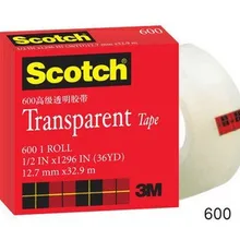 3 М 600 скотч высокая производительность прозрачная БОПП-пленка лента 12,7 мм* 32,9 м 50 шт./лот номер отслеживания