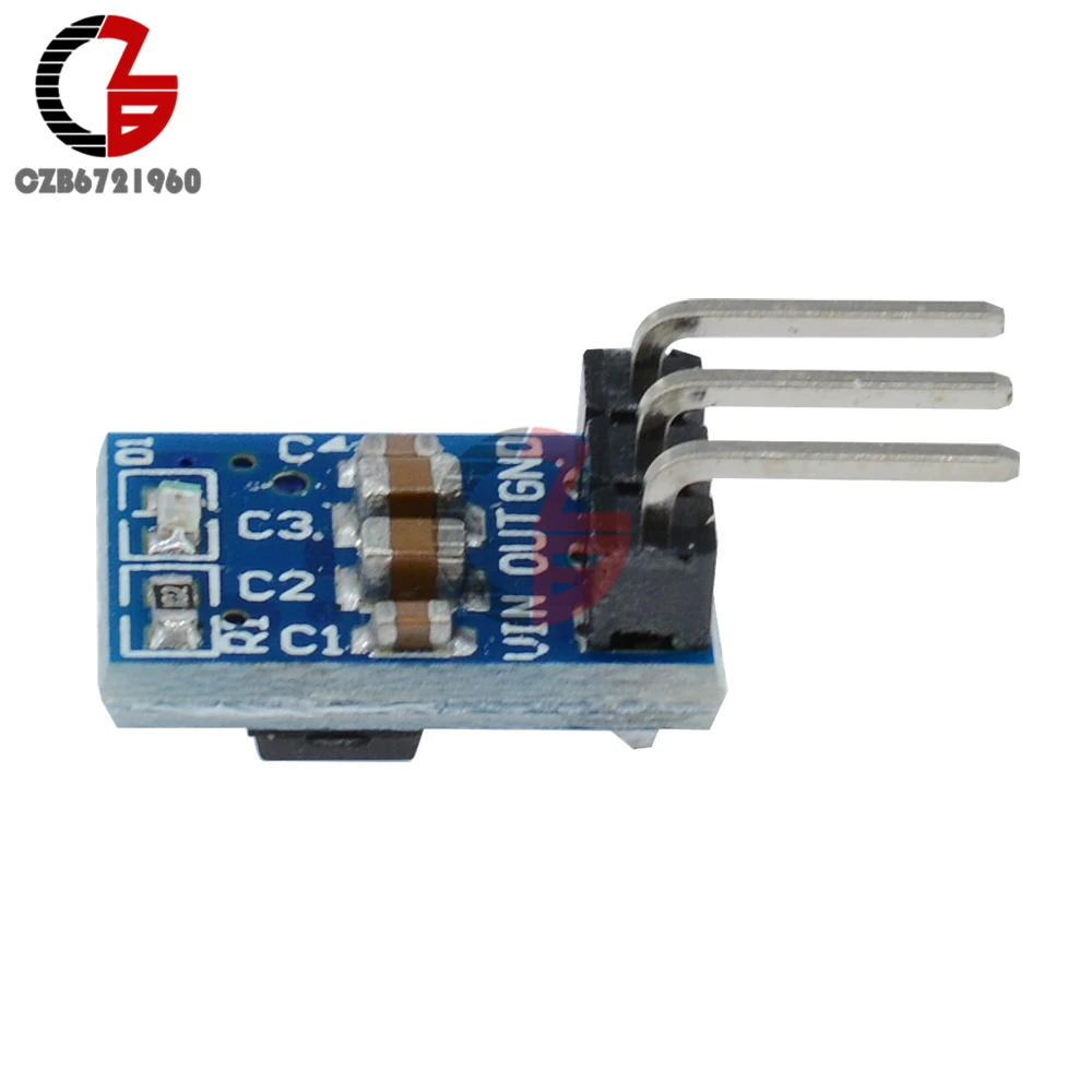 

5PCS DC 4.2 V-10V 5V to 3.3V 800mA Step-down Power Buck Step Down Converter Power Supply Module AMS1117 3.3 LDO 800MA
