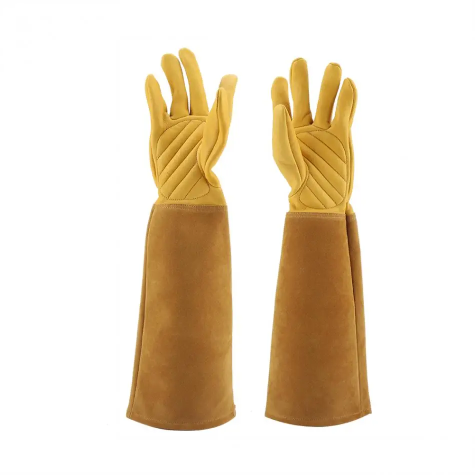 Роза Обрезка садоводства кожаные перчатки износостойкие прокол доказательство Длинные рабочие перчатки