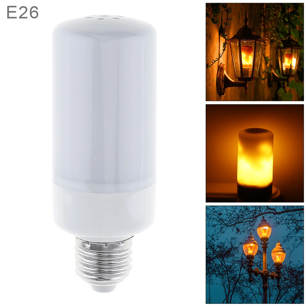 Sale 7.5W E26 96 LED Dummy Flame Lamp with 3 Working Modes and Torch