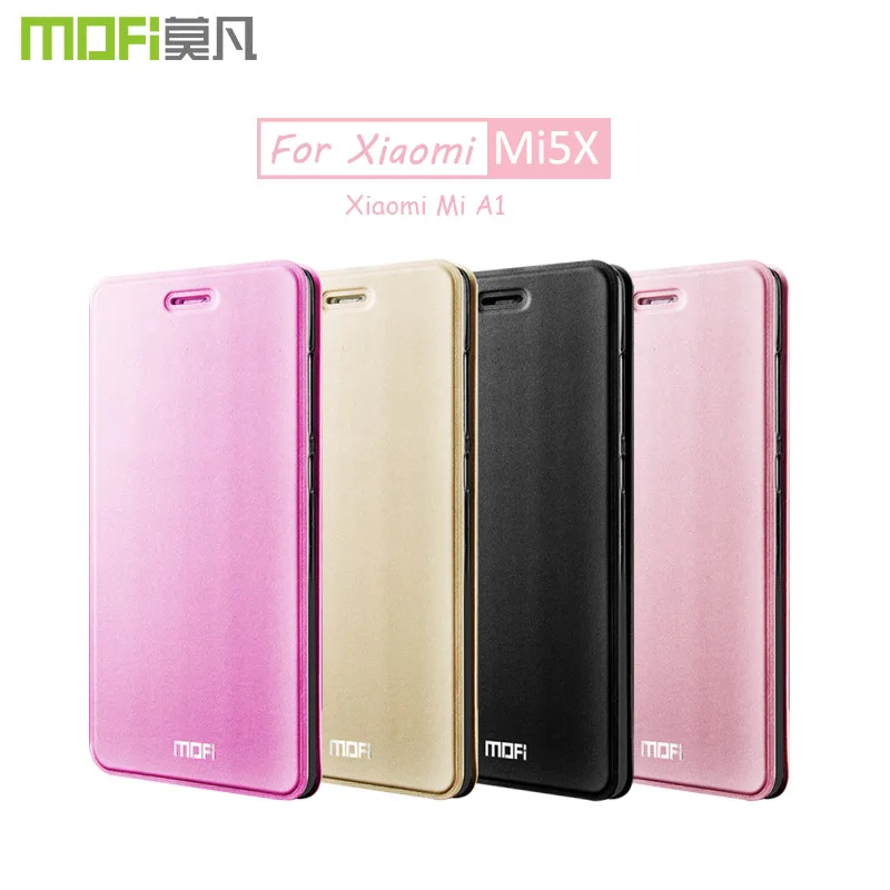 

For Xiaomi Mi A1 Case Cover MOFI Xiaomi Mi5X Flip Case PU Leather Flip Case Full Cover For Xiaomi Mi 5X Case funda coque 5.5''