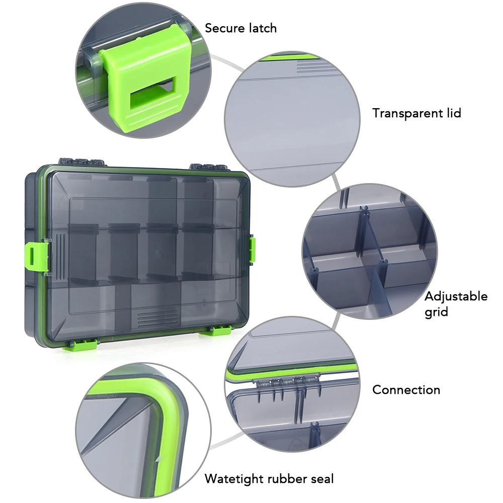 11 отсеков, водонепроницаемый ящик для рыболовных снастей, рыболовная приманка, ложка, крючок, чехол для хранения приманки, универсальный ящик для ловли карпа, Аксессуары для рыбалки