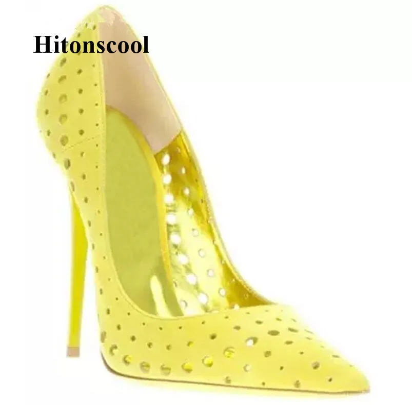 bright yellow pumps