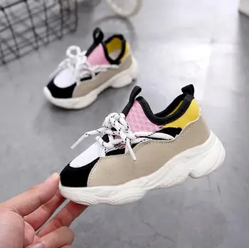 

Kids Shoes For Boys Girl Children Casual Sneakers Baby Girl Air Mesh Breathable Soft Running Sports Shoe Pink Blue EU 21-30