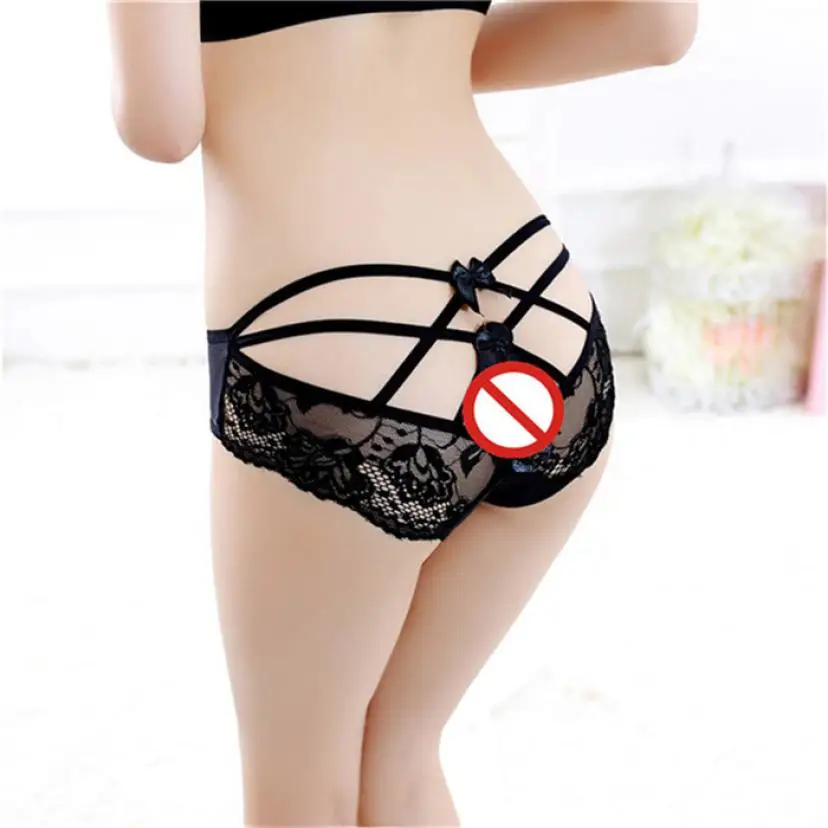 

New Women Lace Elastic Floral Lace Women Briefs Transparent Sexy Female Panties 2017 Breathable Underwear Intimates #YLE0