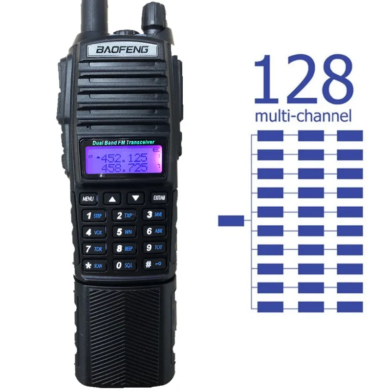 1/2/3 шт. BAOFENG UV-82 8 Вт 3800 мА/ч, иди и болтай Walkie Talkie радио 10 км двойной PTT UHF VHF Ham CB радио FM трансивер Walkie Talkie двухстороннее радио высокое Мощность передатчик УФ