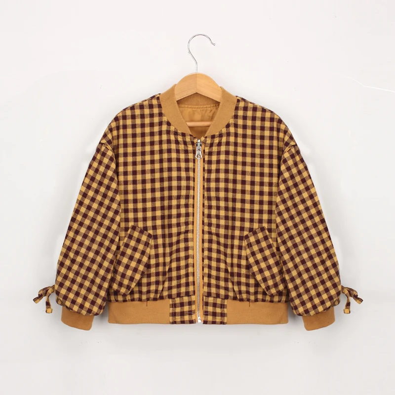 

Hurave 2019 Autumn Fashion Windbreaker Boy or Girls Jacket Zipper Pockets Casual Long Sleeves Children Coats Outwear