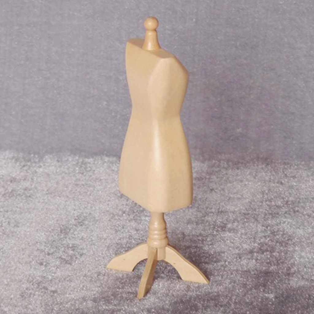 Female Doll Mannequin Dress Model Form Stand Clothing Dispaly Holder for 1/12 Dollhouse