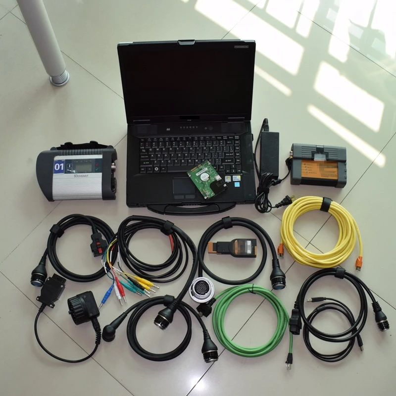 2в1 сканер 2020 06 для b mw ICOM A2 B C с MB Star C4 sd connect 4 ноутбуком cf 52 toughbook 4G Полный комплект