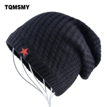 The New bonnet Red Star hat men’s winter beanie man skullies Knitted wool beanies men Winter Hats Hip Hop caps Autumn gorros