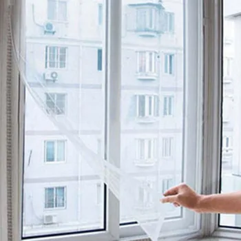 

Fly Mosquito Window Net Mesh Screen Room Cortinas Mosquito Curtains Net Curtain Protector Fly Screen Inset