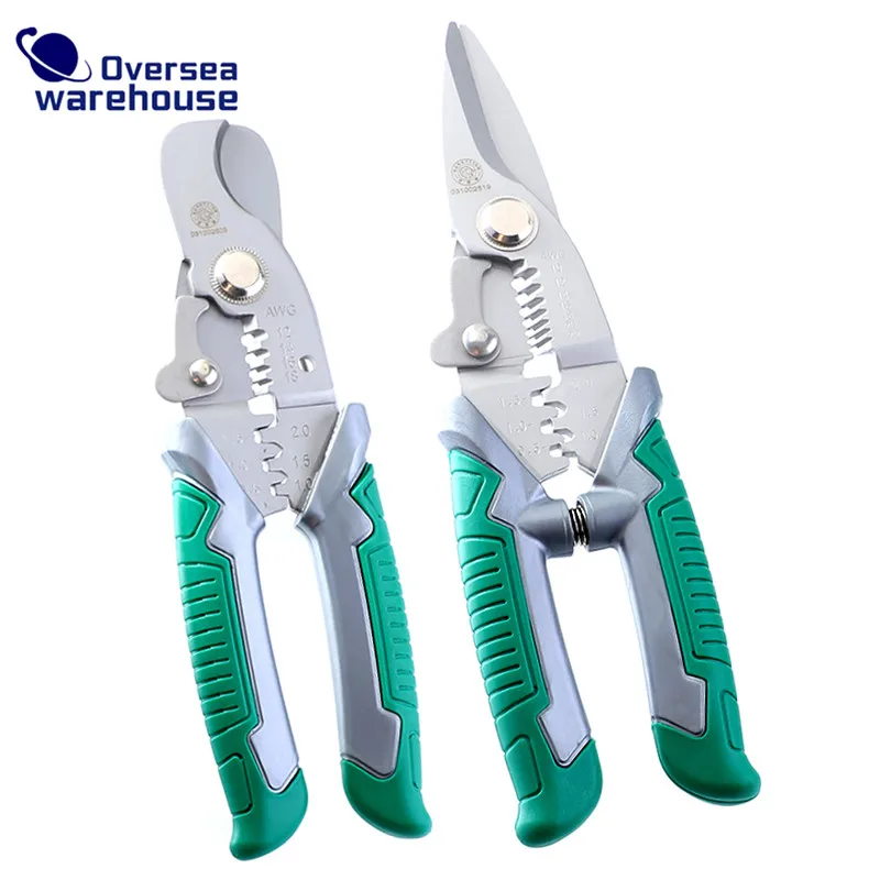 

3 in 1 Wire Stripper 7"/8" Wire Cutter CR-V Multitul Pliers Crimping Tools Electric