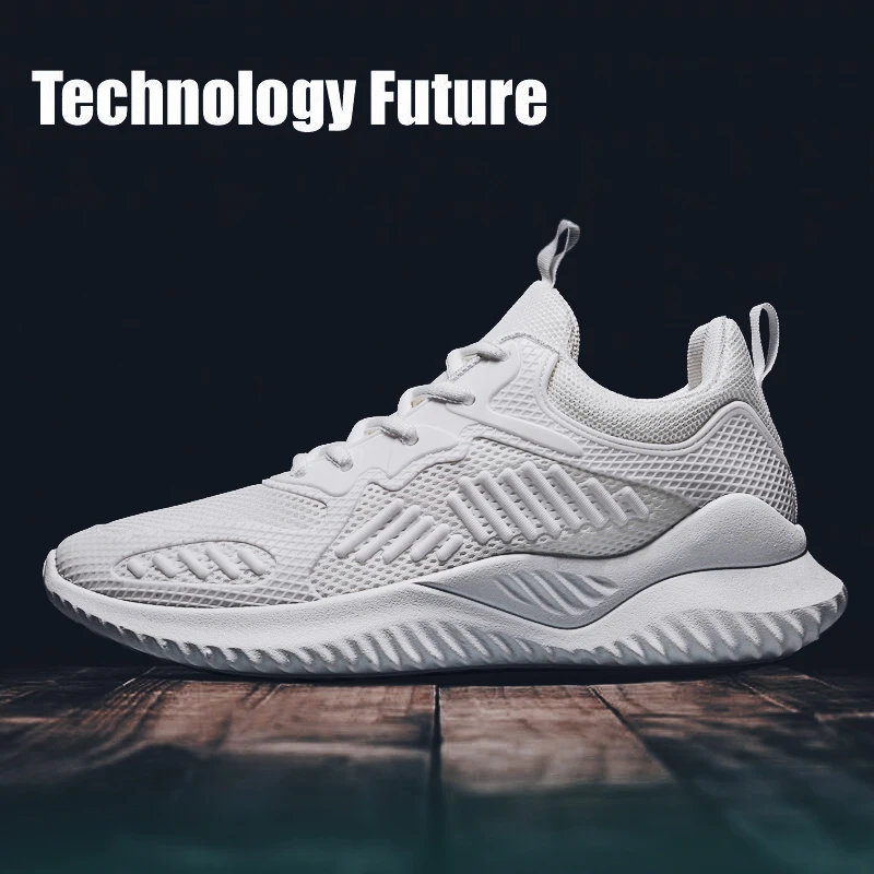 

Big OFF Fashion White Runway Sneaker Flying Weaving Light Men Running Shoes Max Breathable Outdoor Sport Trainers Same As Messi