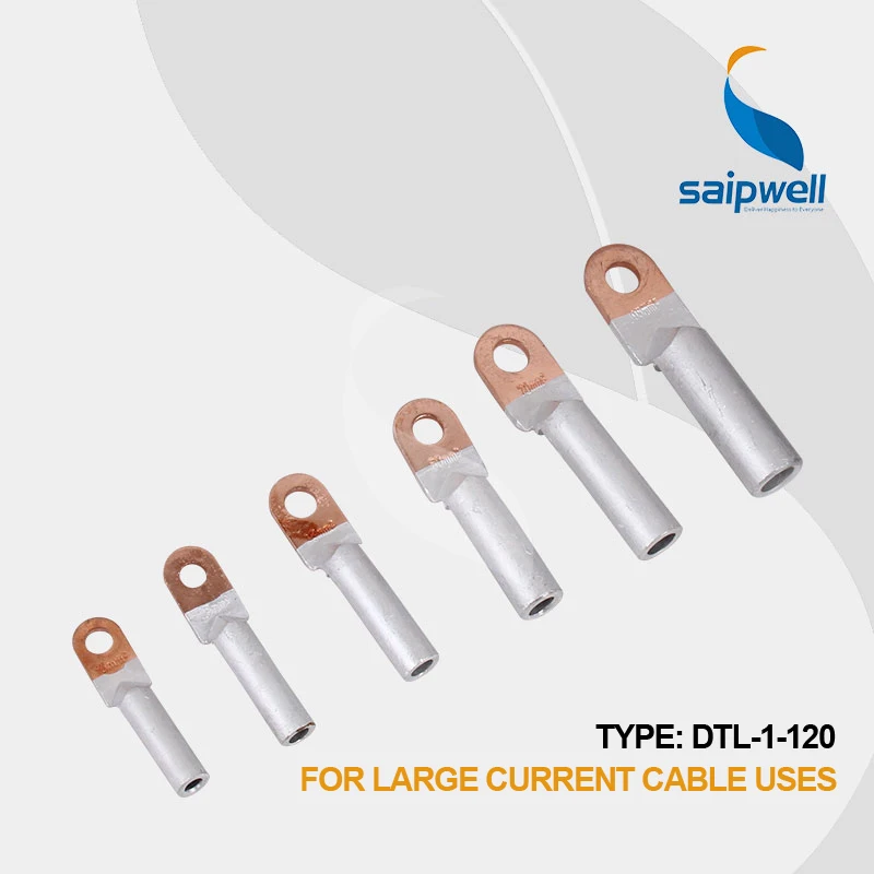 Saipwell 120mm2 DTL-1-120 20 шт./лот Электрический провод конец терминала медь для