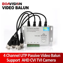 UTP 4Ch Passive Video Balun 4 Channel CAT5 CCTV BNC Video Balun Support 1080P/720P AHD,HDCVI,HDTVI Camera